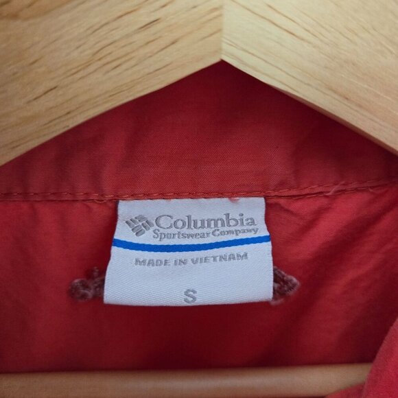 Columbia Full Zip Sleeveless Jacket‎ Vest Womens Small Red Pockets High Neck - Picture 3 of 12